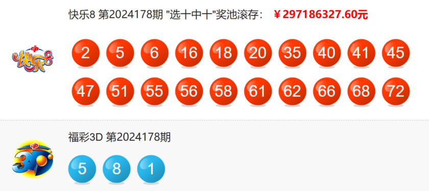 福彩开奖详情