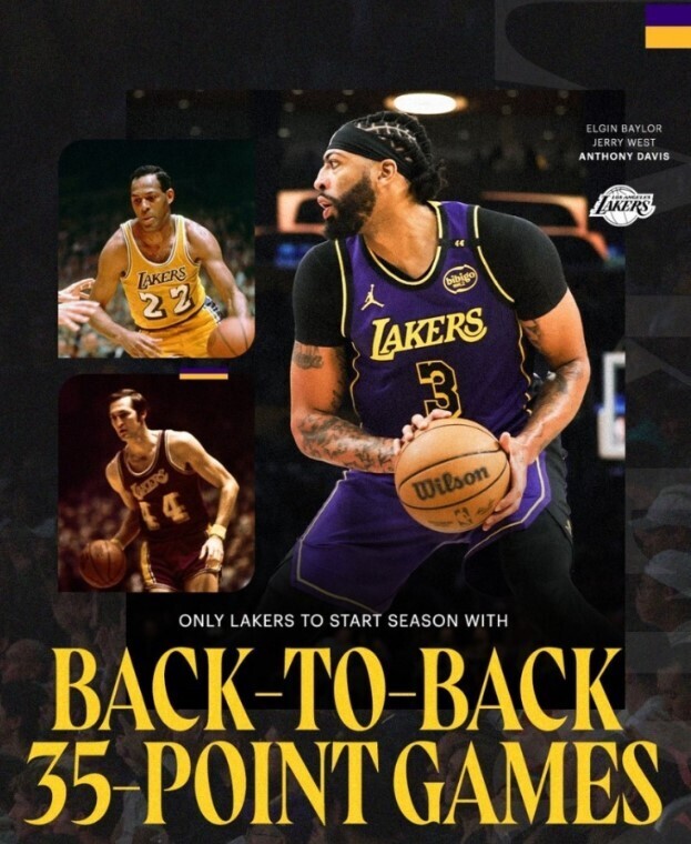 NBA最前线：眉在新赛季开始后连续第二场比赛砍下35+