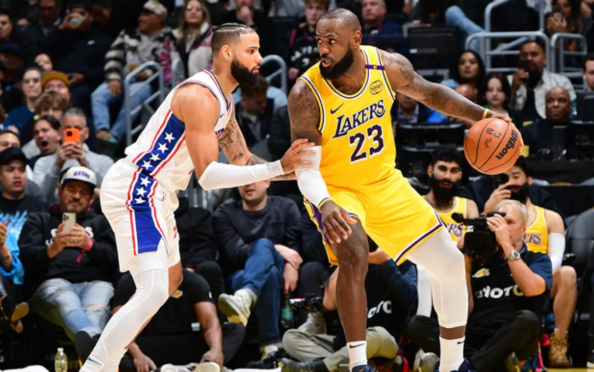 NBA赛程：湖人 116-106 76人