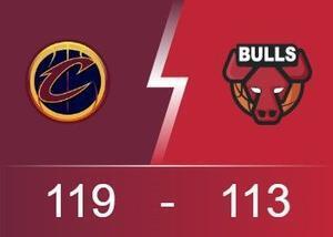 NBA：骑士119-113公牛