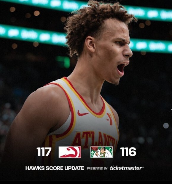 NBA赛程：老鹰117:116凯尔特人