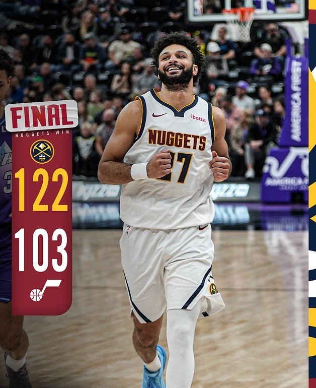 NBA：爵士122-103爵士