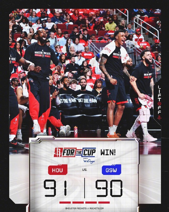 NBA战报-火箭终结对勇士15连败