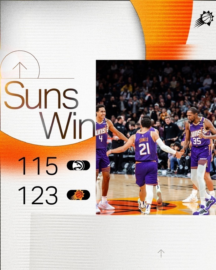 NBA:太阳123-115老鹰