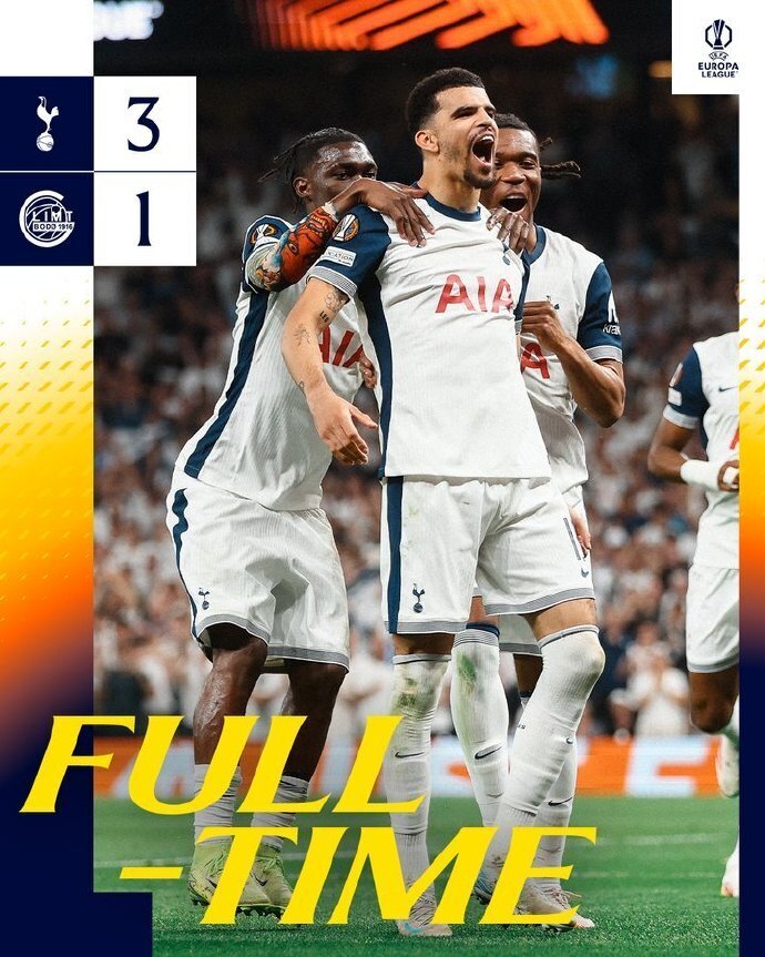 热刺3-1博德闪耀