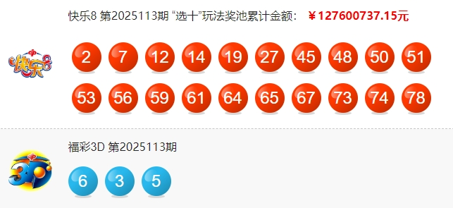 福彩开奖详情