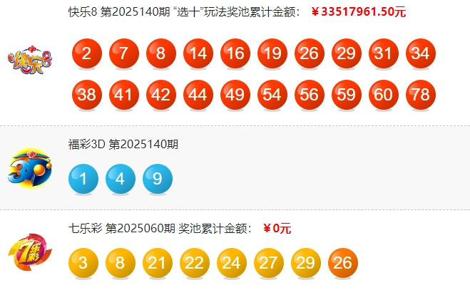 福彩开奖详情