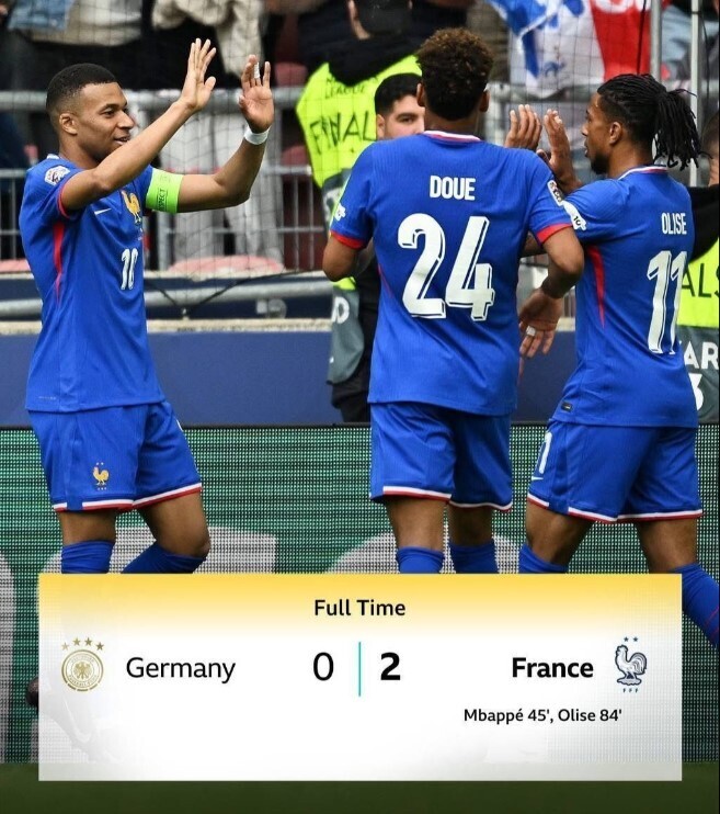 法国2-0德国