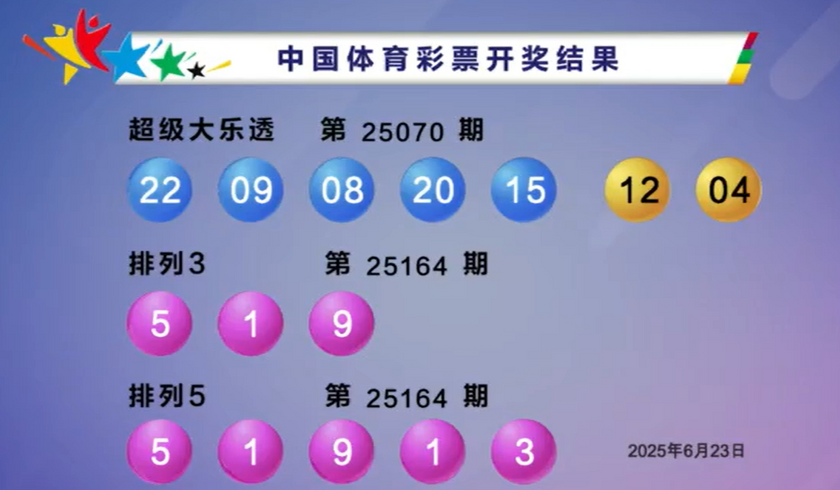 体彩开奖详情