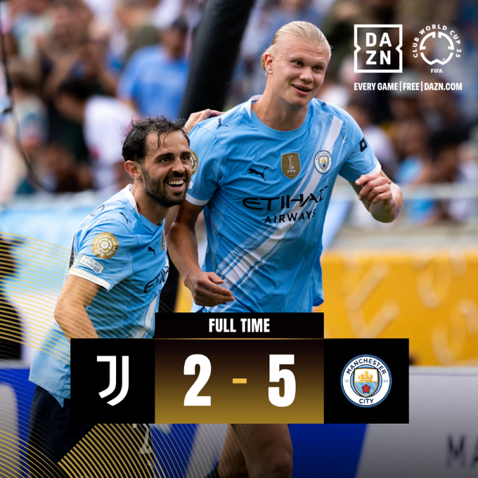 曼城5-2尤文