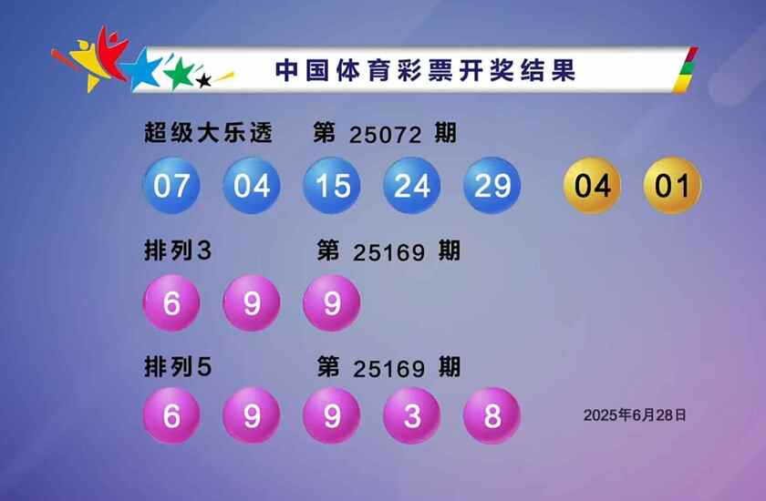 体彩开奖详情