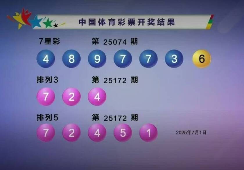 体彩开奖详情
