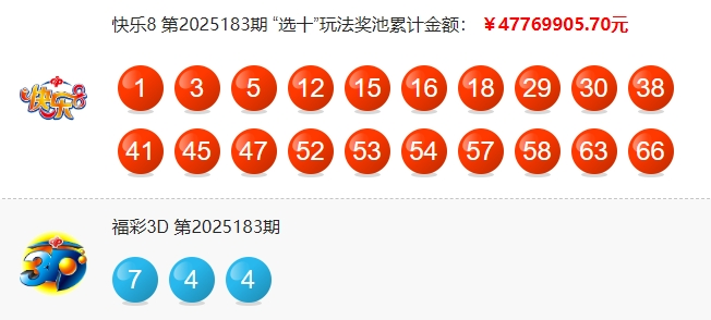 福彩开奖详情