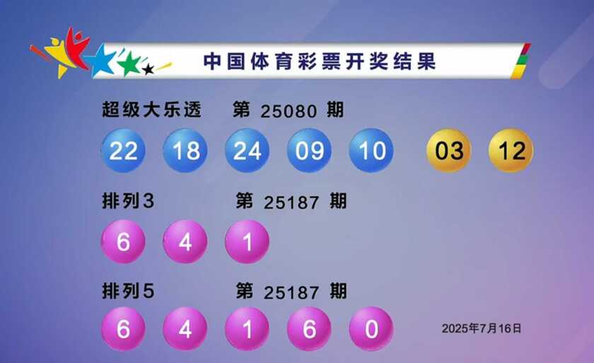 体彩开奖详情