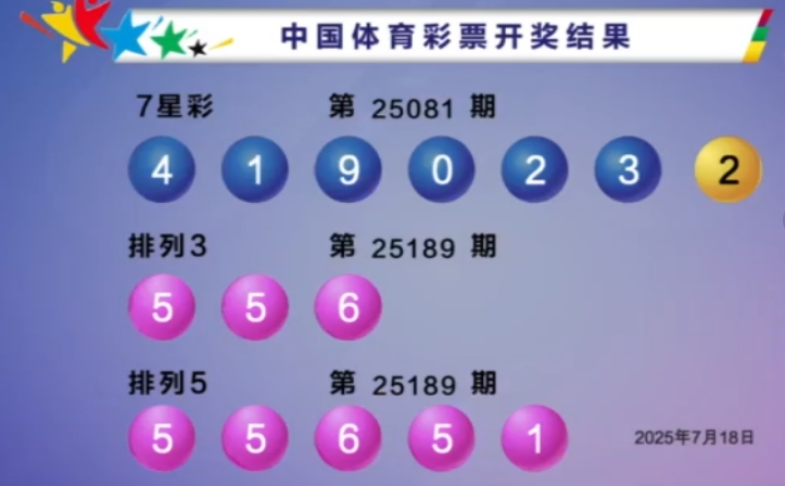 体彩开奖详情
