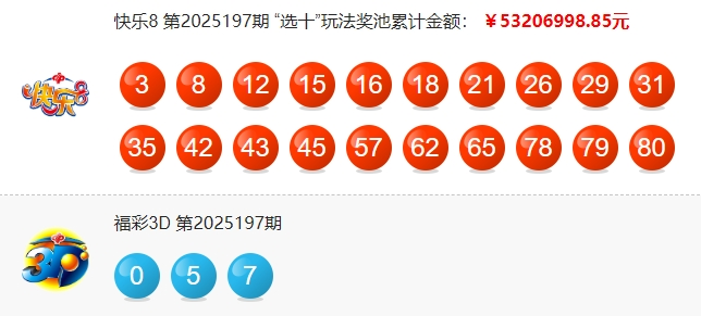 福彩开奖详情