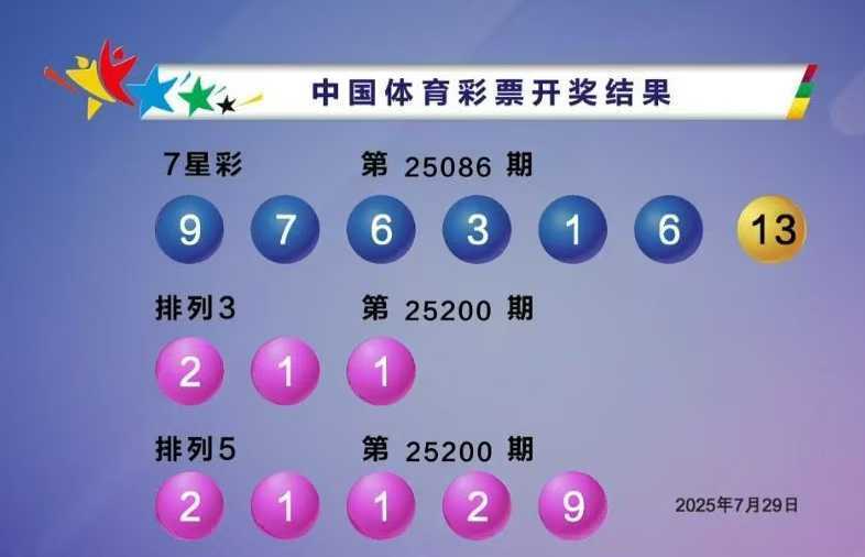体彩开奖详情