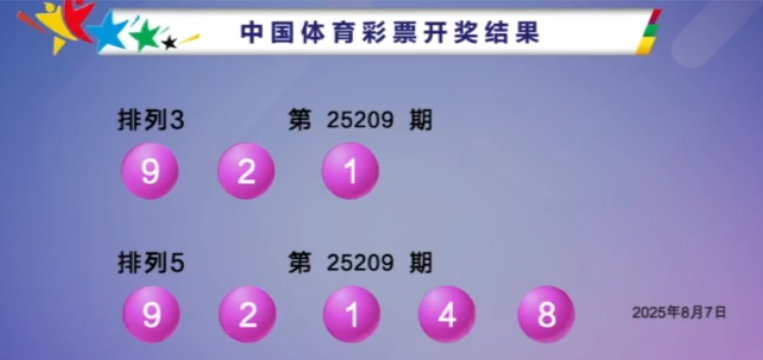 体彩开奖详情