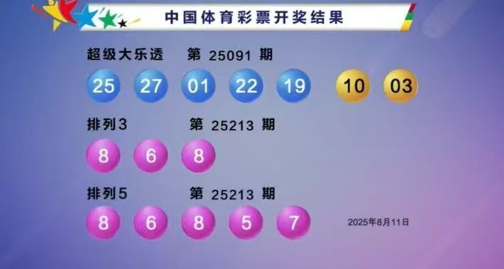 体彩开奖详情