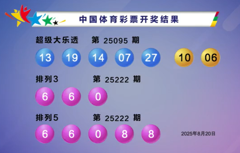 体彩开奖详情