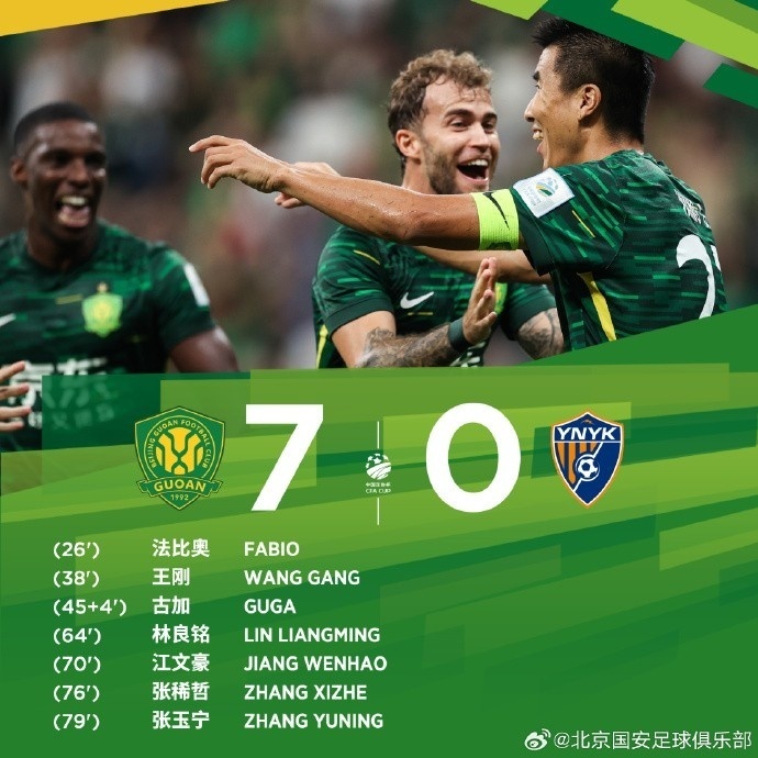 国安7-0云南玉昆