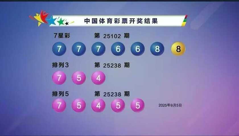 体彩开奖详情