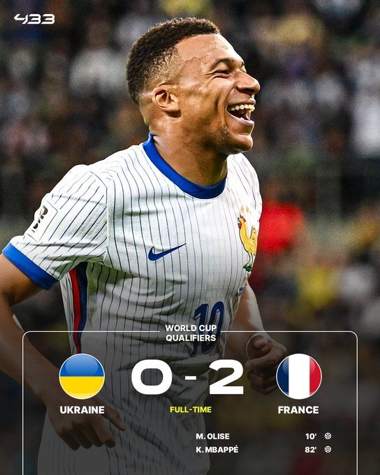 乌克兰0-2法国