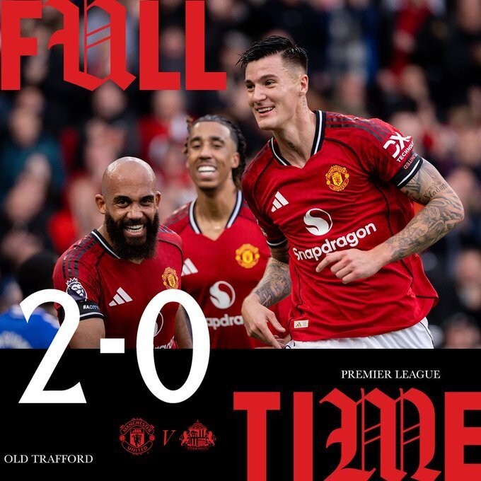 曼联2-0桑德兰