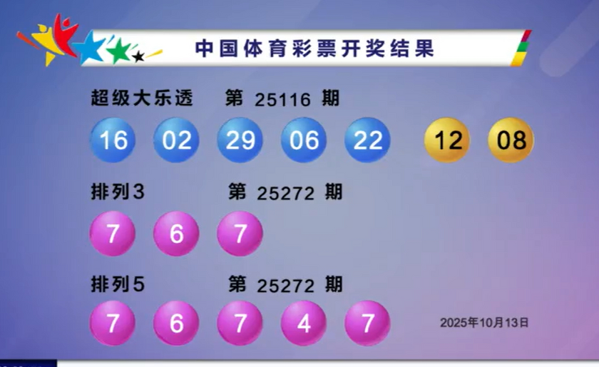 体彩开奖详情