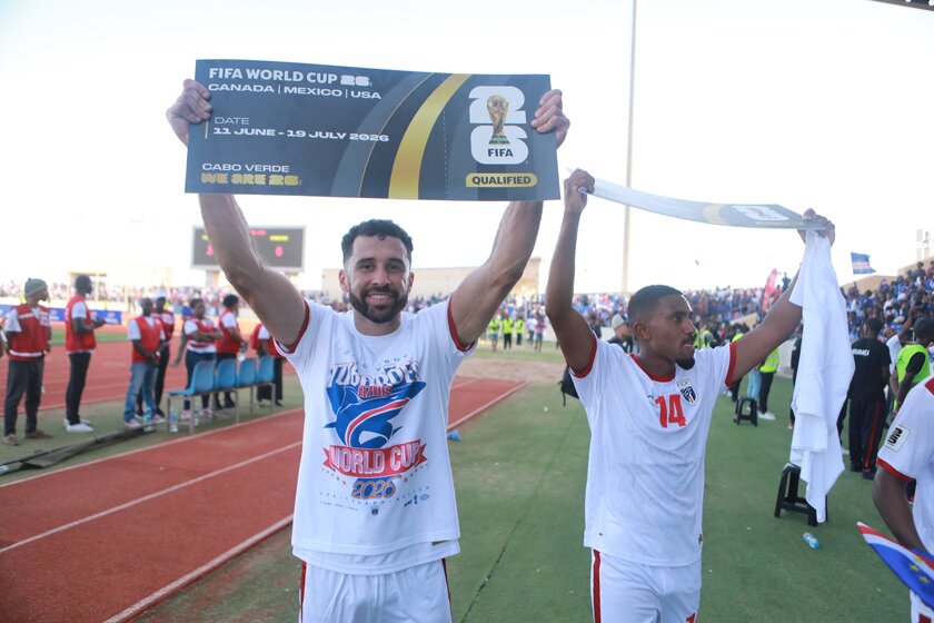 佛得角庆祝获得世界杯门票