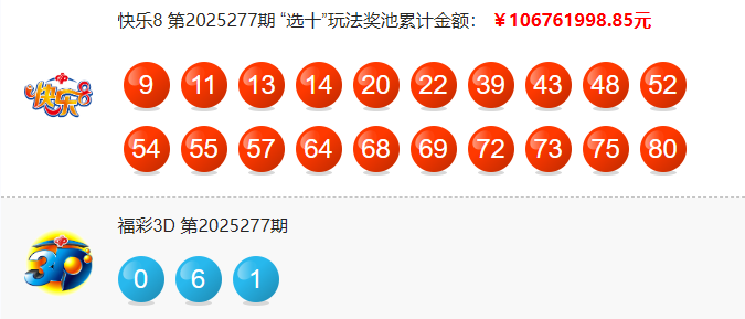 福彩开奖详情