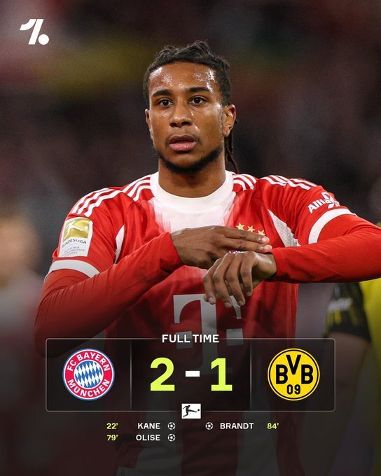 拜仁2-1多特蒙德