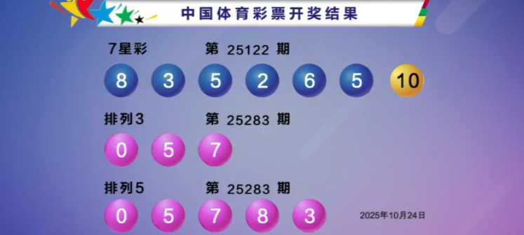 体彩开奖详情