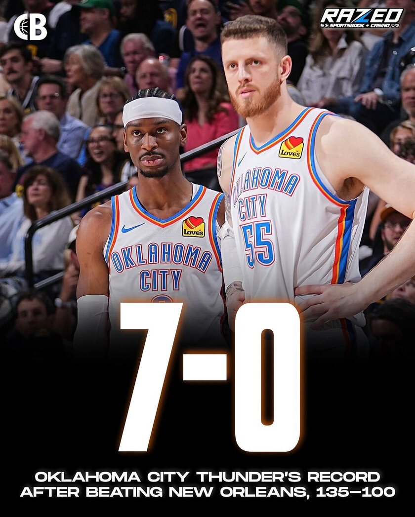 雷霆至今保持不败