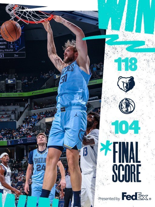 灰熊118-104独行侠