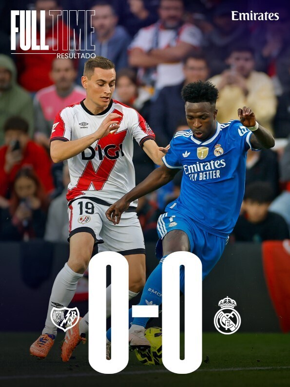 巴列卡诺0-0皇马