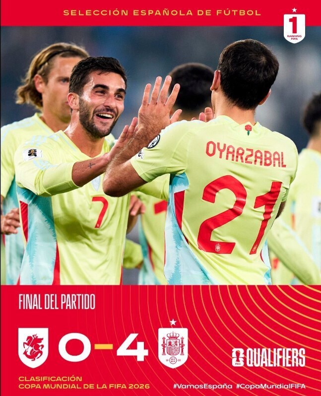 西班牙4-0格鲁吉亚