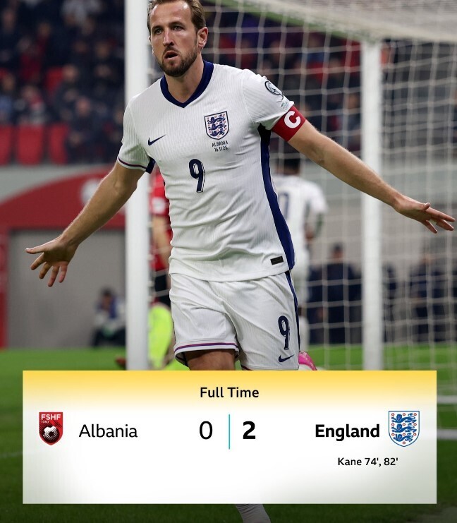 阿尔巴尼亚0-2英格兰