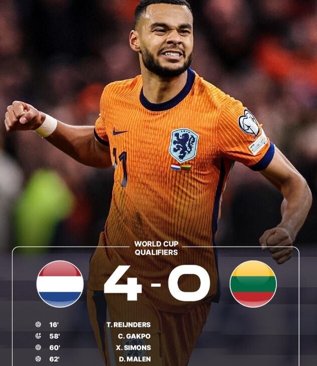 荷兰4-0立陶宛