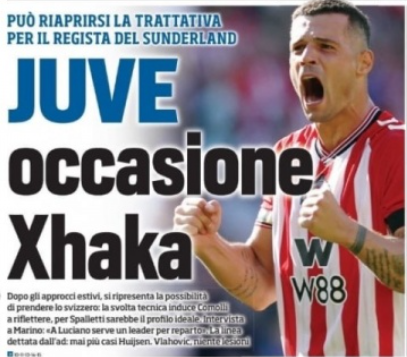 尤文图斯有意扎卡