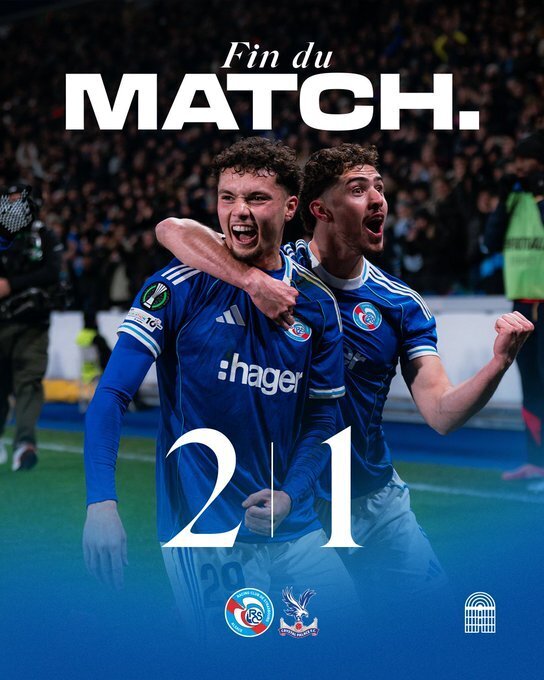 斯特拉斯堡2-1水晶宫