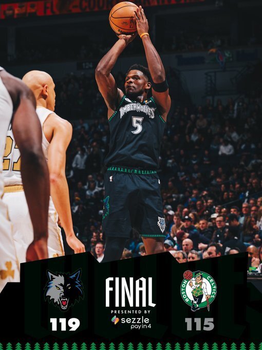 森林狼119-115险胜凯尔特人