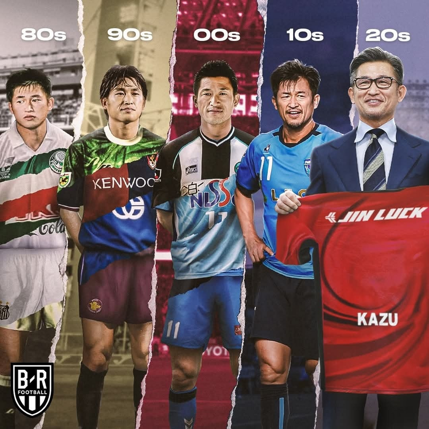 三浦知良足迹遍布全球