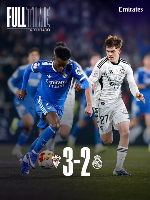 阿尔瓦塞特3-2皇马