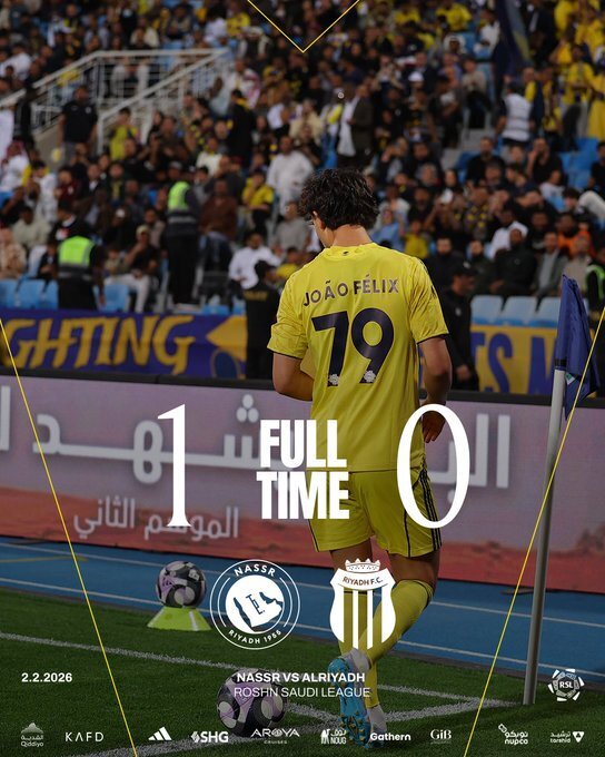 利雅得体育0-1利雅得胜利