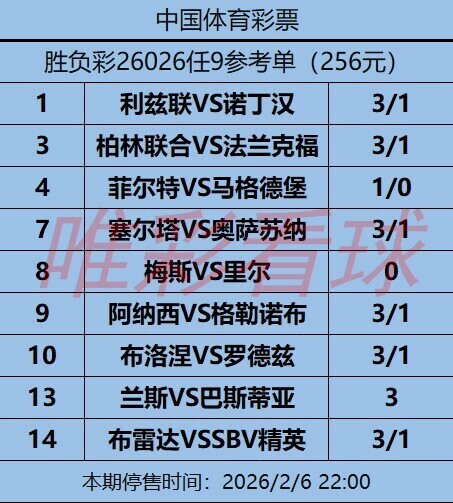 姜山冷门26026期