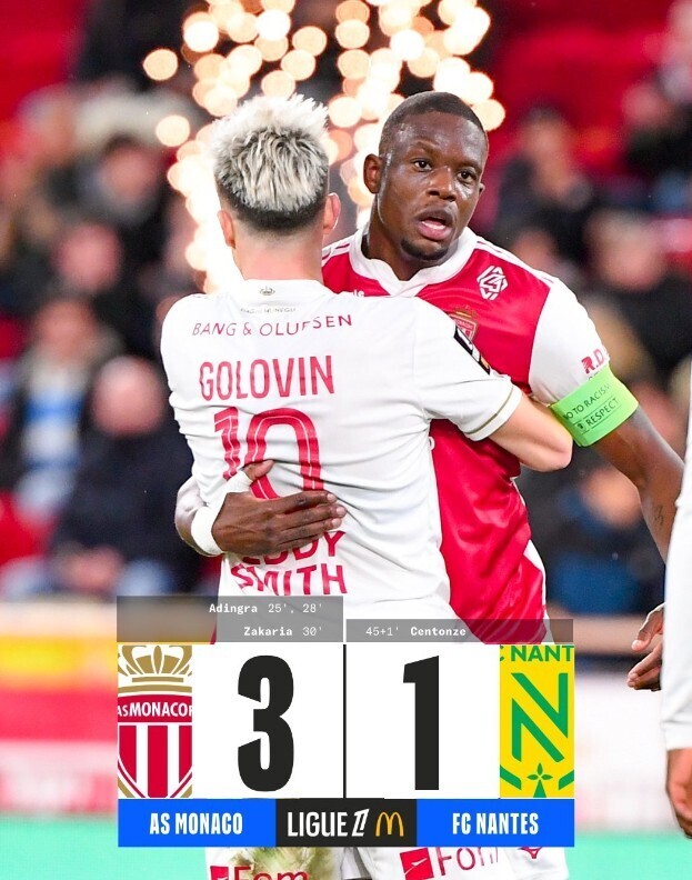 摩纳哥3-1南特