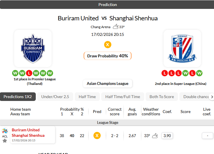 武里南联VS上海申花