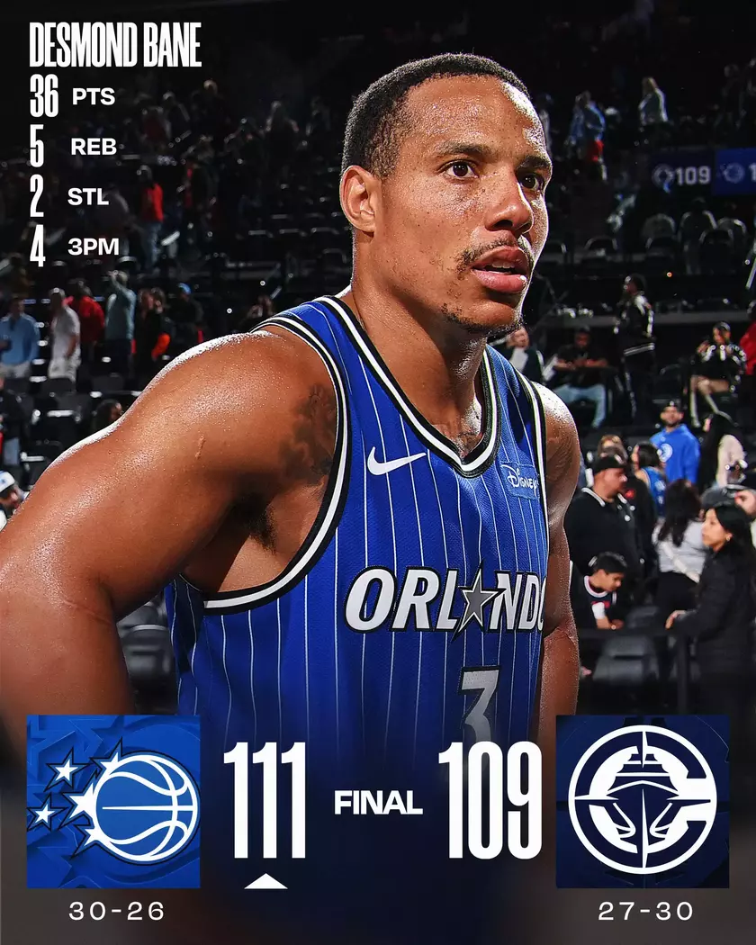 贝恩砍下36分5篮板2抢断