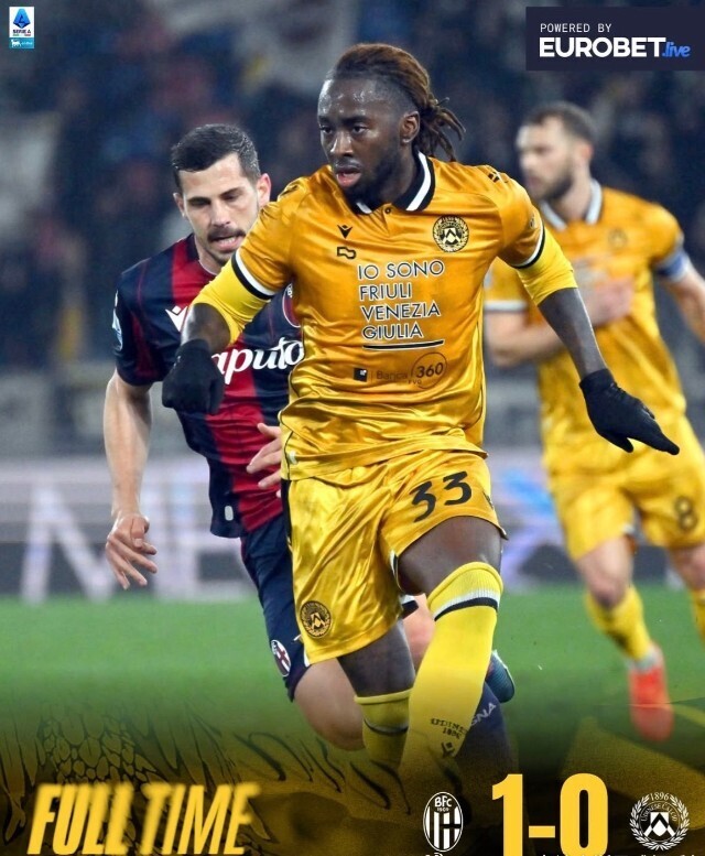 博洛尼亚1-0乌迪内斯